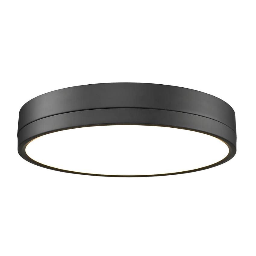 Algar Matte Black LED 16 Inch Flushmount Z-Lite 1006F16-MB-LED