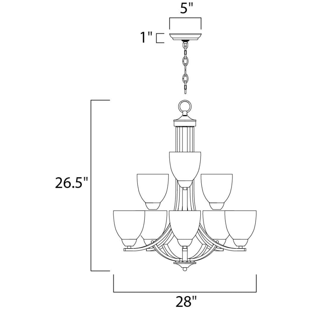 Axis Oil Rubbed Bronze Chandelier