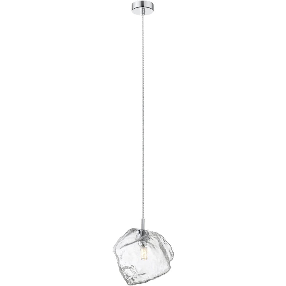 Boulder Chrome LED Pendant