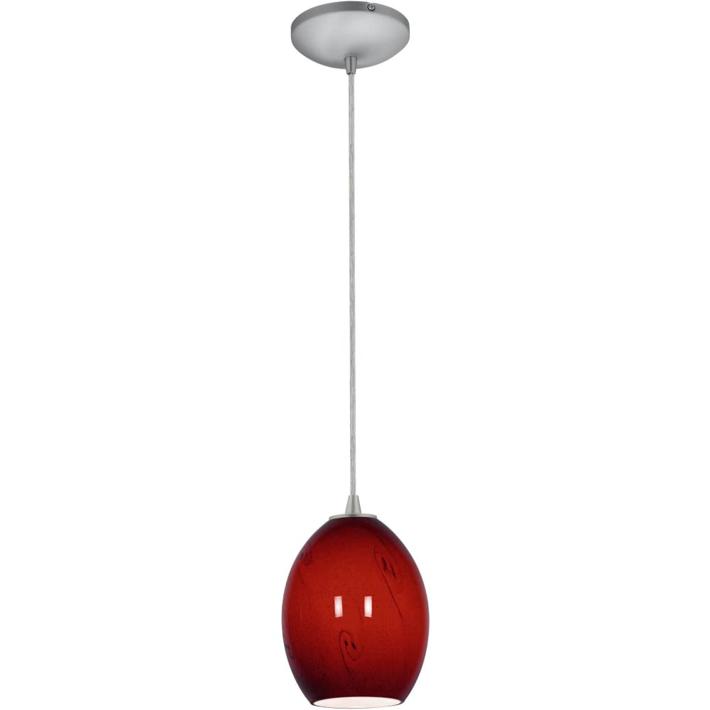 Brandy FireBird Brushed Steel LED Pendant