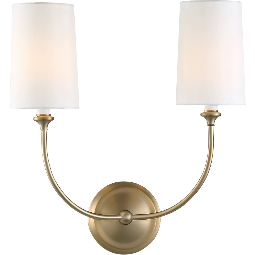 Libby Langdon for Crystorama Sylvan 2 Light Vibrant Gold Sconce