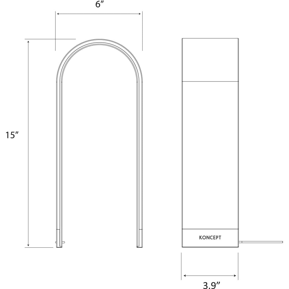 Mr. N Tall Table Lamp (Silver; Soft White light)