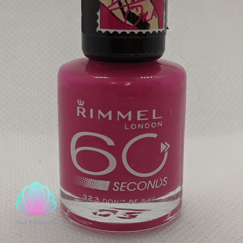 rimmel 60 seconds 323 dont be shy pink nail polish life