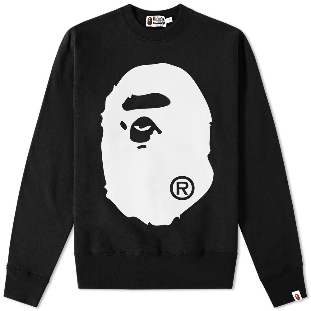 black bape crewneck