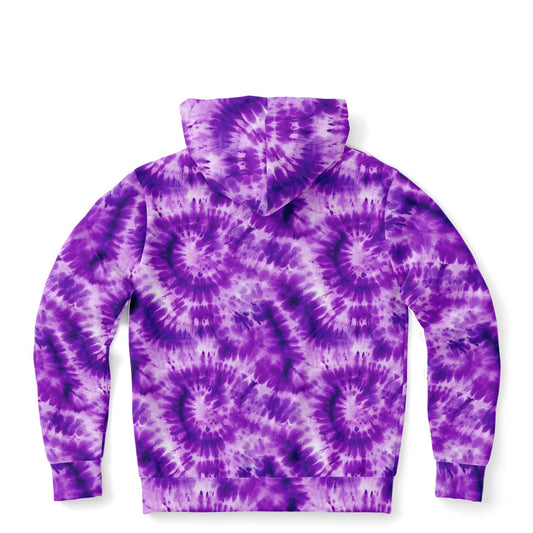 Galaxy Space Zip up Hoodie, Purple Stars Front Universe Zipper