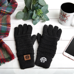 Monogrammed gloves