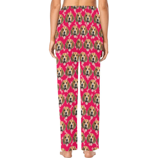 Stanzino Black & Pink Heart Pajama Pants - Women, zulily