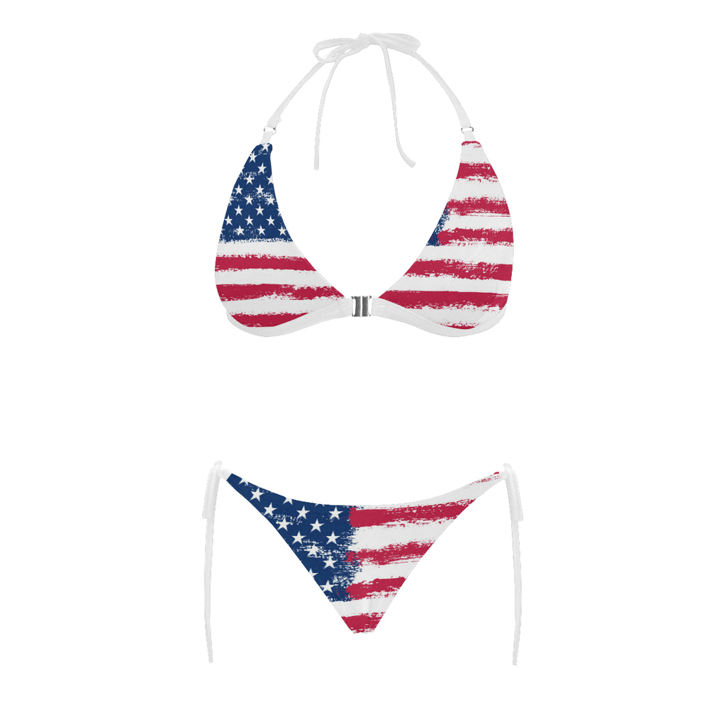 red white and blue plus size bathing suit