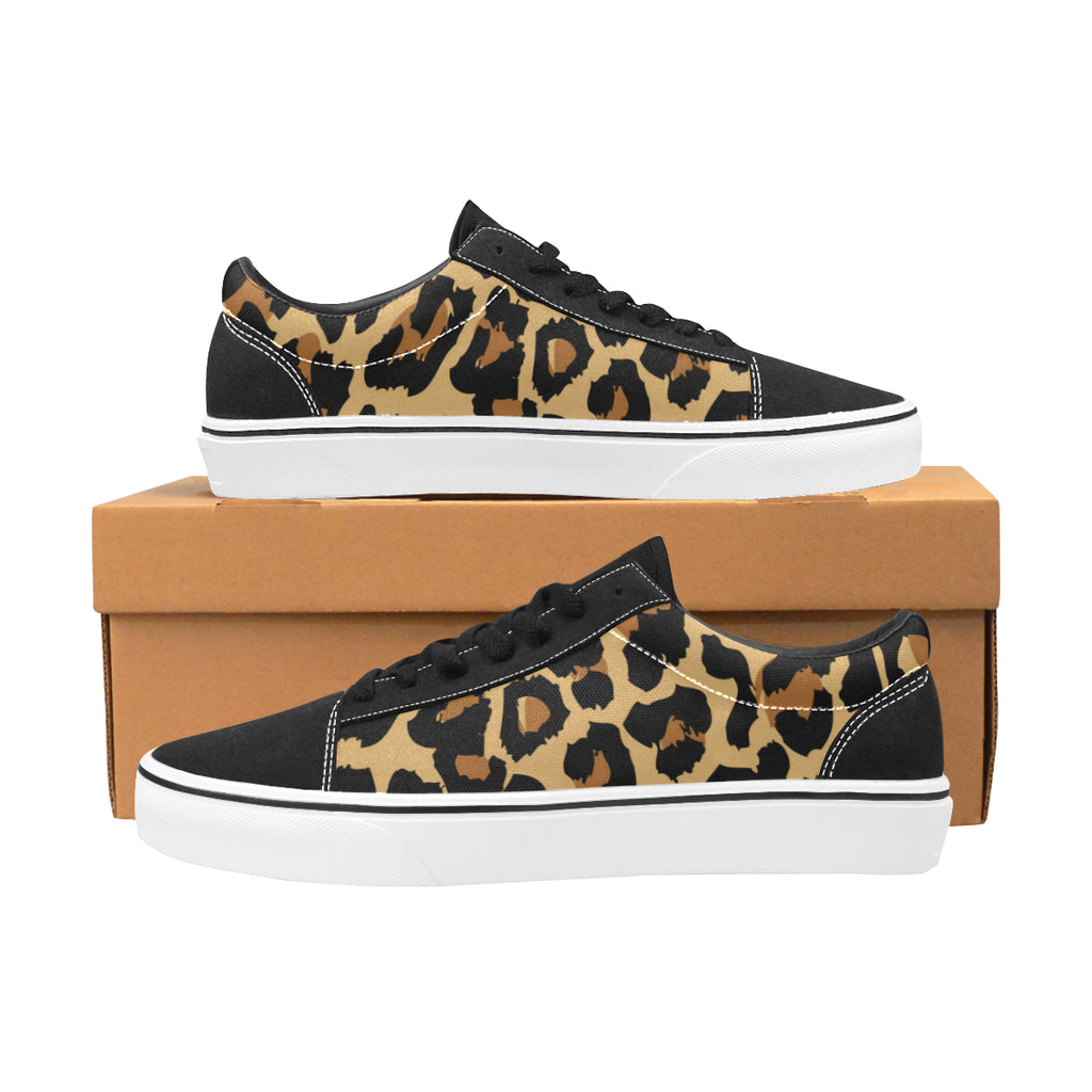 leopard print canvas shoes