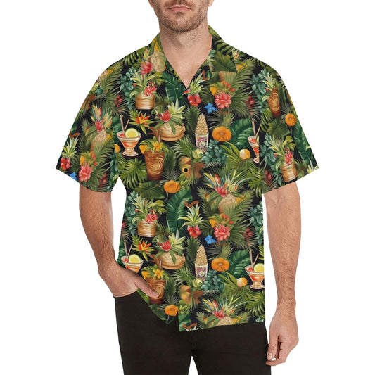 Starcove Men's Rainbow Leaves Hawaiian Shirt