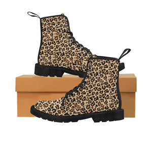 animal print lace up boots