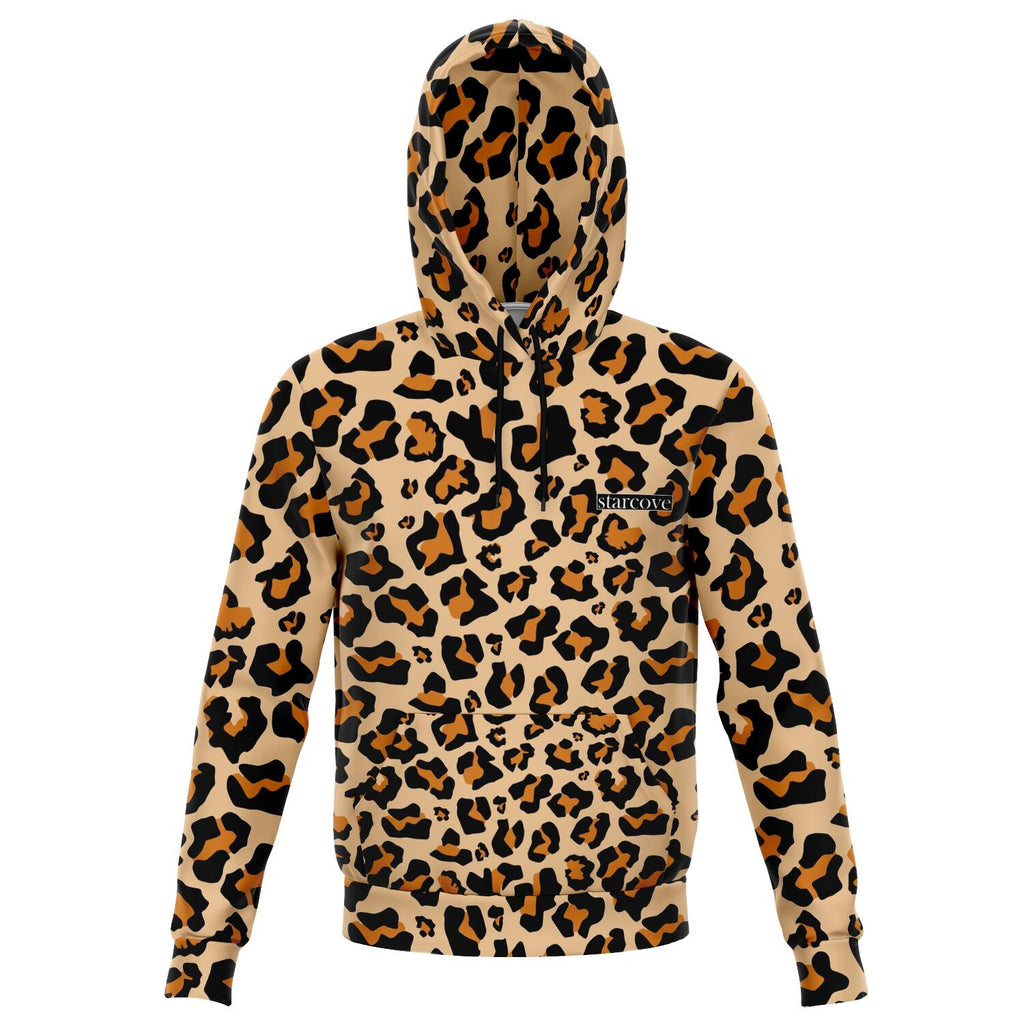 Leopard Hoodie, Animal Print Cheetah Big Cat Pullover Fleece Hoodie Sw ...