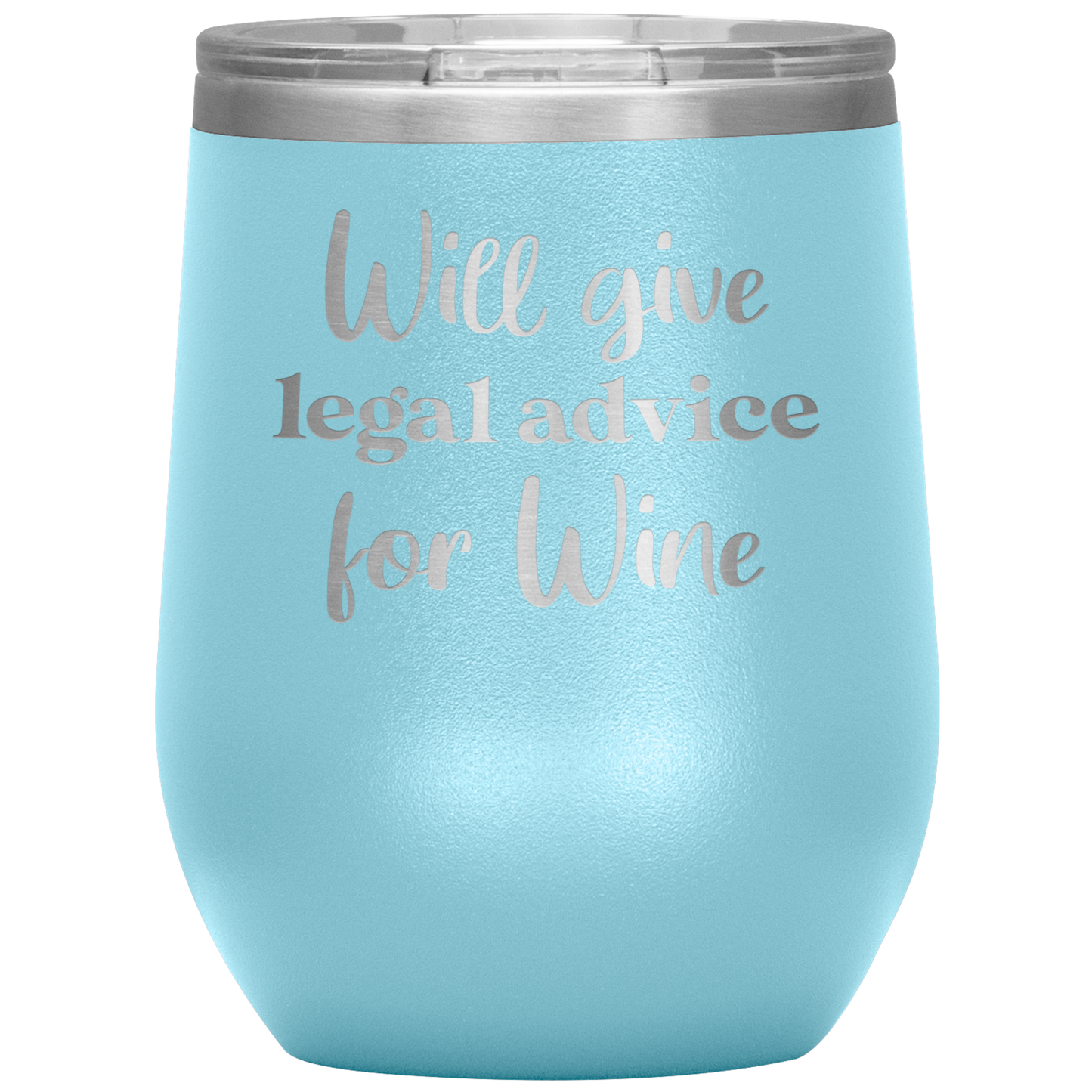 Lawyer Gifts, Will Give Legal Advice for Wine Tumbler Mug Gift Idea Law School Judge Attorney Student Paralegal Graduation Prosecutor - Starcove Design