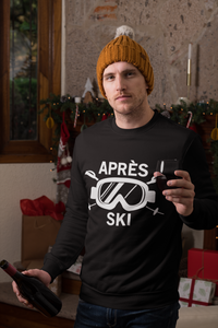 Apres Ski Shirt, Skiing Snow Mountain Ski Snowboard Wear Mask Party, Gifts Long Sleeve Tshirt Tee - Starcove Design