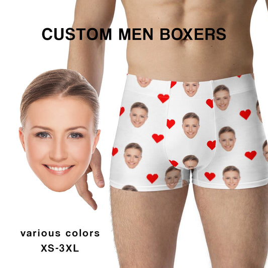  Glohox Custom Faces Print Boxer Briefs for Men - Custom Funny  Boxers for Men Father's Day Birthday for Him Personalized with Faces These  Sweet Cheeks Belong to Wife Men Underwear XS 