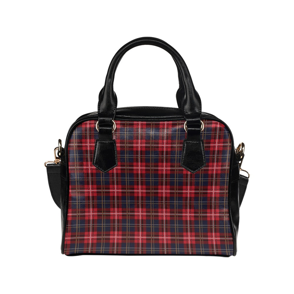 Brown Plaid Purse, Tartan Black Check Pattern Cute Small Shoulder Bag –  Starcove Fashion