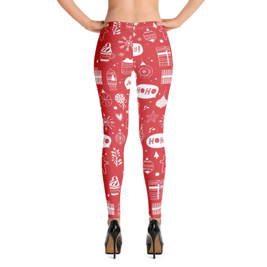 Red Ugly Christmas Yoga Pants