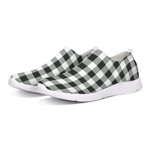 black and white buffalo plaid shoes