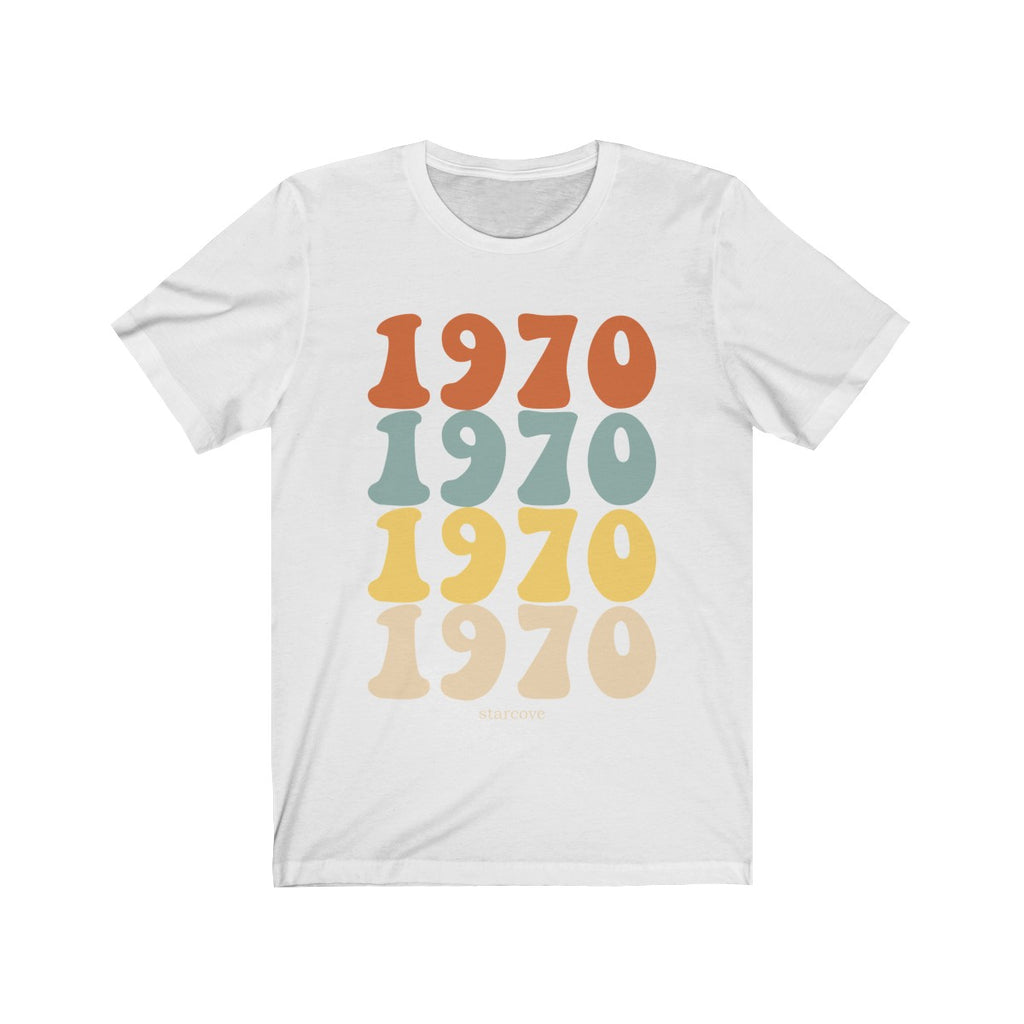 1970 shirt, 50th Birthday Party Turning 50 Years, 70s Retro Vintage Gi ...