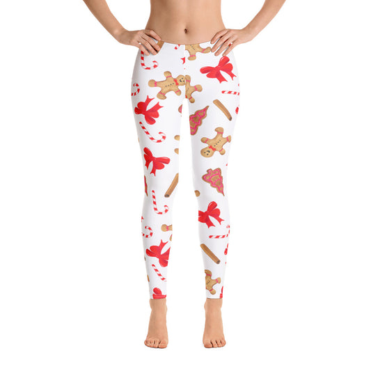 Plus Size Leggings, Elf Christmas Leggings for Women, Red Green Stripe –  Starcove Fashion