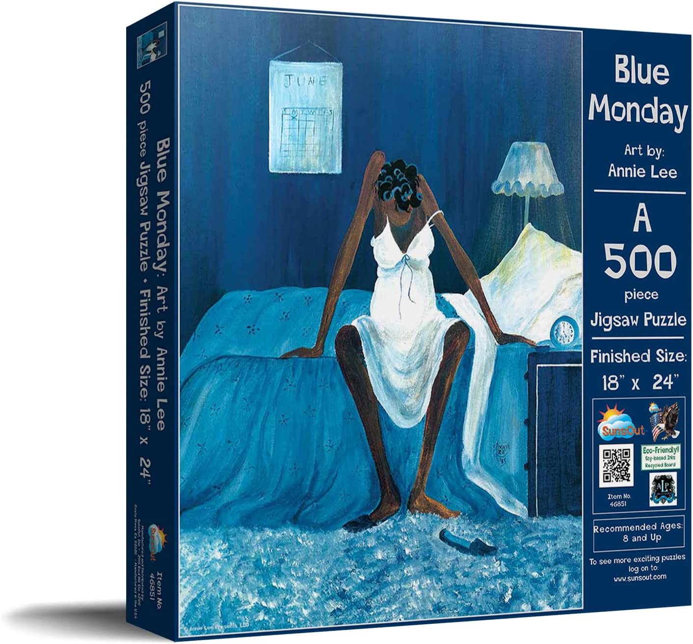 Blue Monday 500pc Puzzle | Annie Lee 