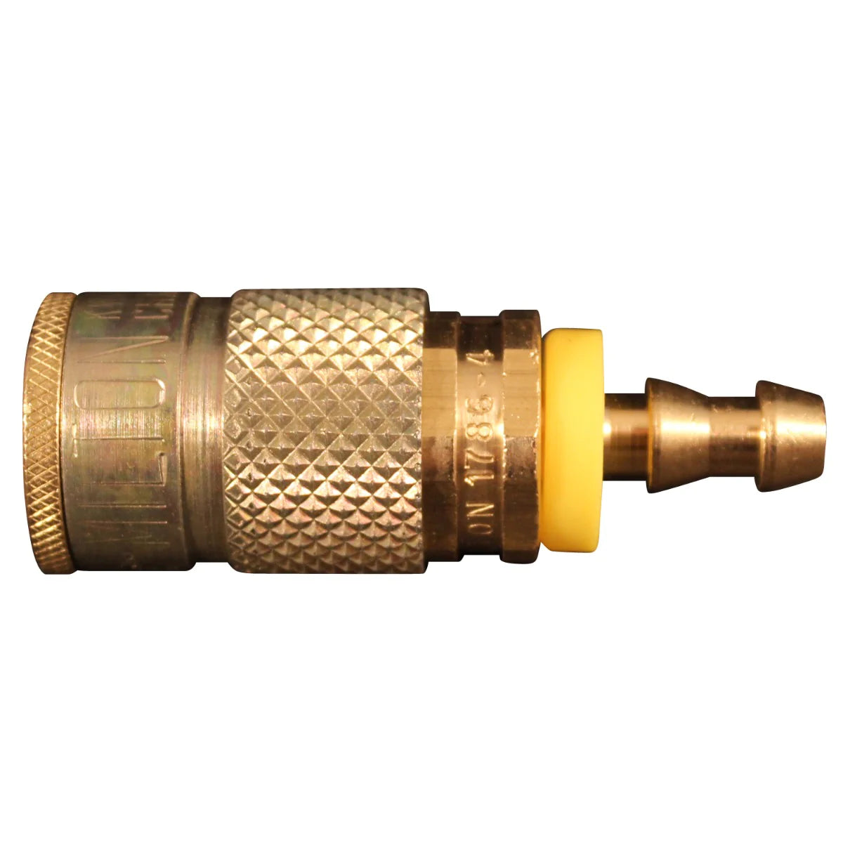 Milton 1786 4 Hose Barb T Style Push on and Lock Coupler