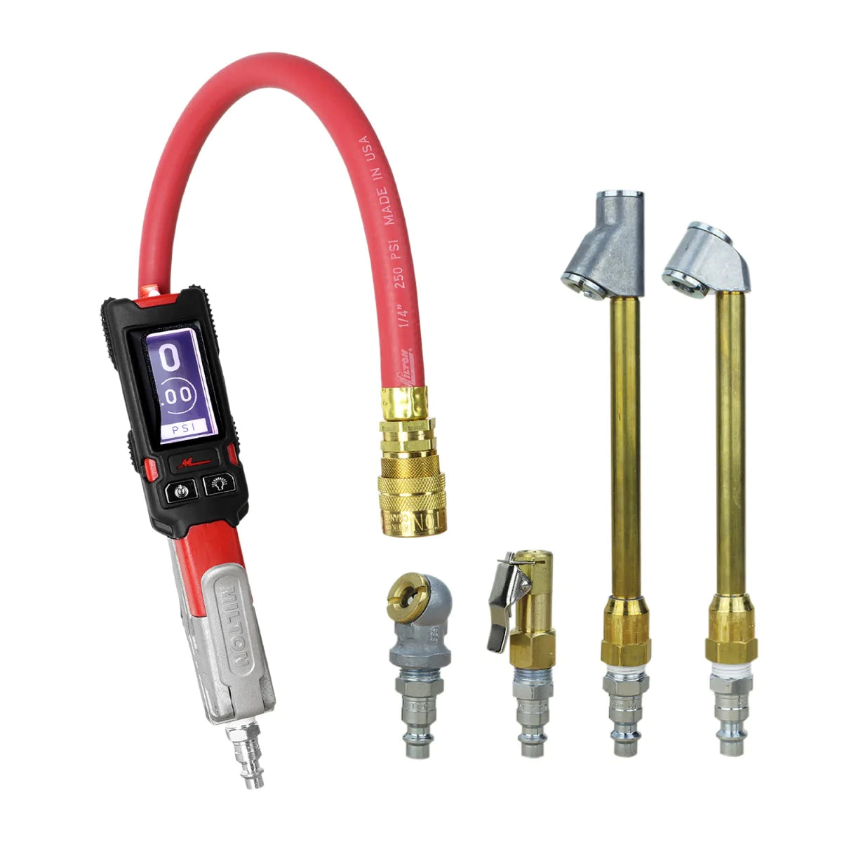 Milton s 580eKIT Precision Digital Tire Inflator & Pressure Gauge (0 160 PSI), Extreme ± 0.05% Accuracy s 580e