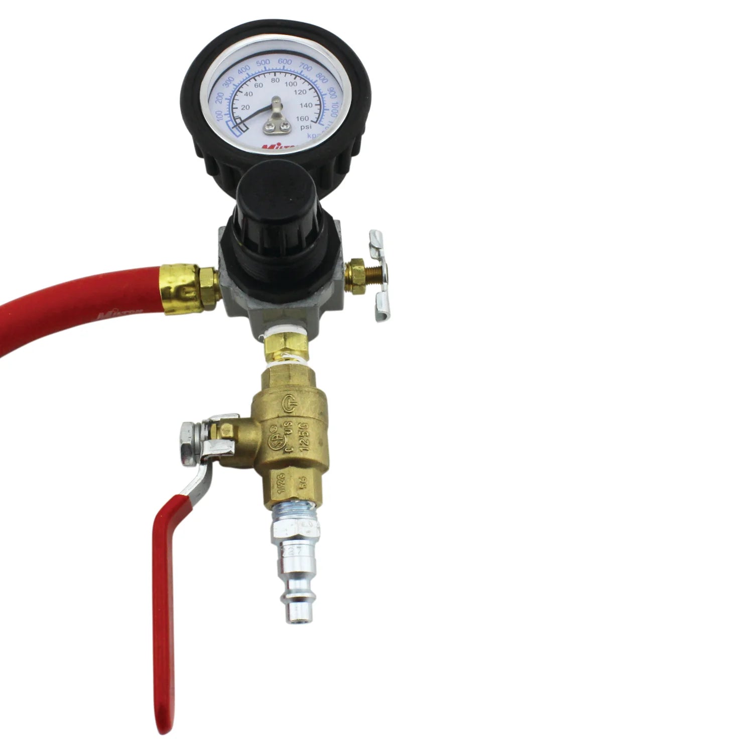 Milton 561 HD Truck Inflator Gauge, 7 ft. Rubber Air Hose, Easy On Grip, 10 - 160 PSI - Image 4