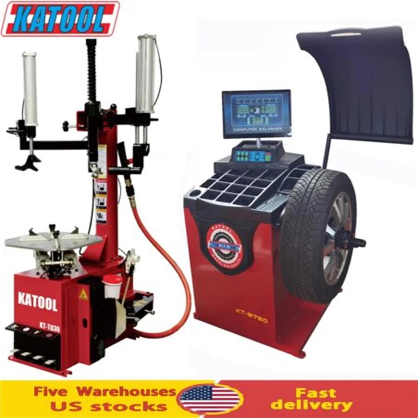 Katool KT T830 Combo 10: Tire Changer& Wheel Balancer
