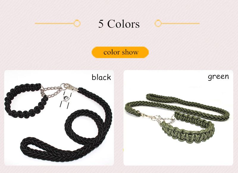 nylon rope dog collar