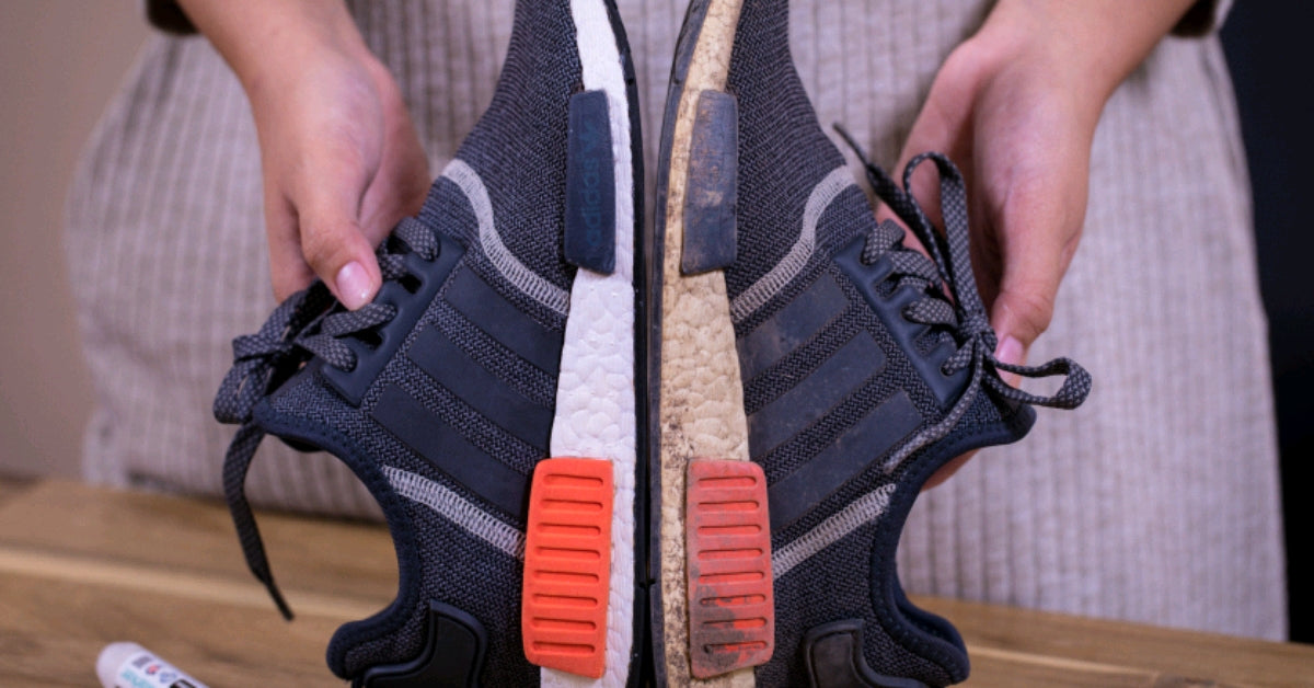 how to make nmd sole white again