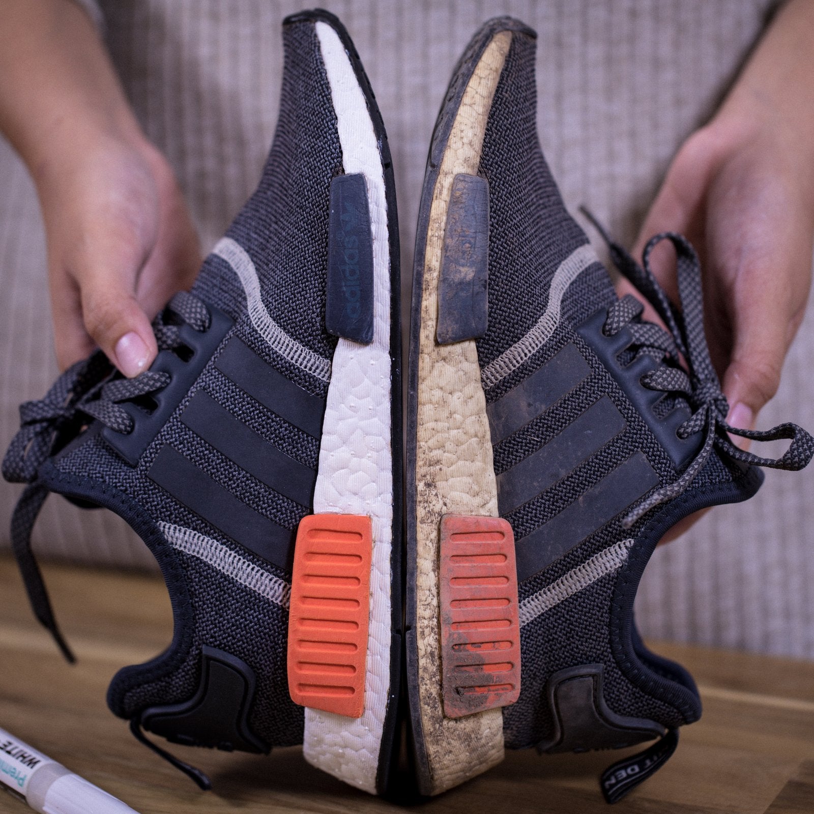 REVIEW] How to restore NMD, Ultra Boost yellowing BOOST l Marker -  WilkinsCleanser