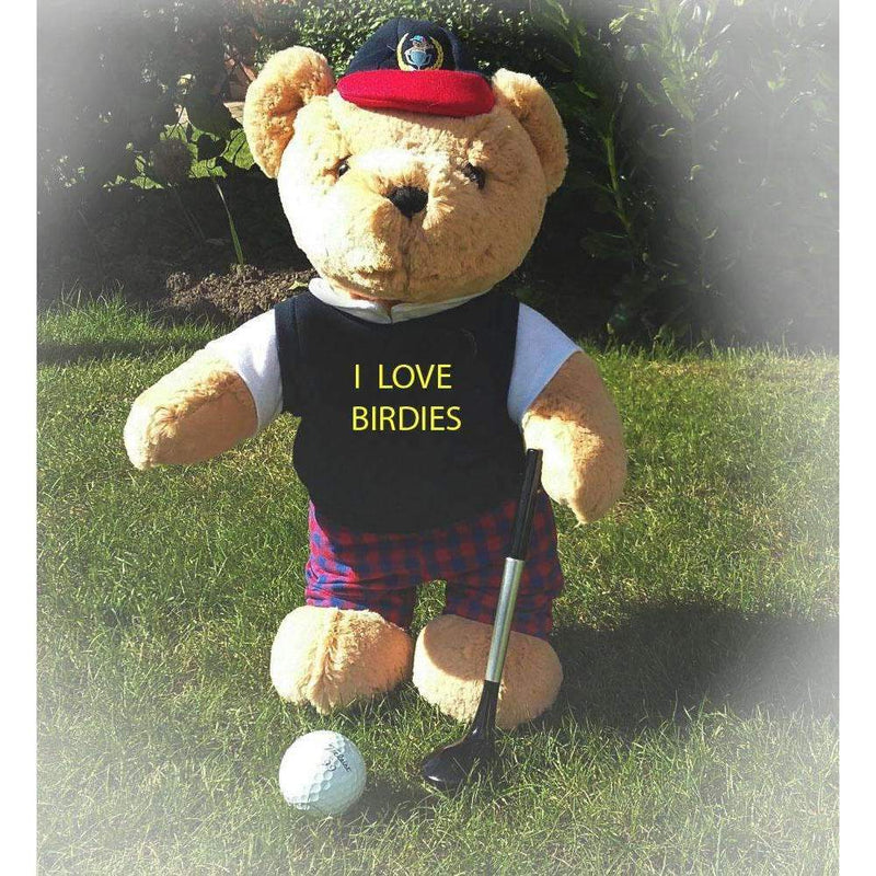 golf teddy bear
