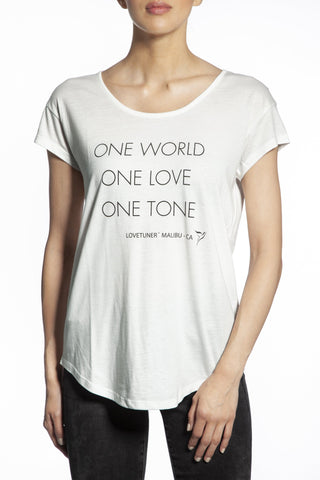 Lovetuner Women's One World One Love One Tone T-Shirt