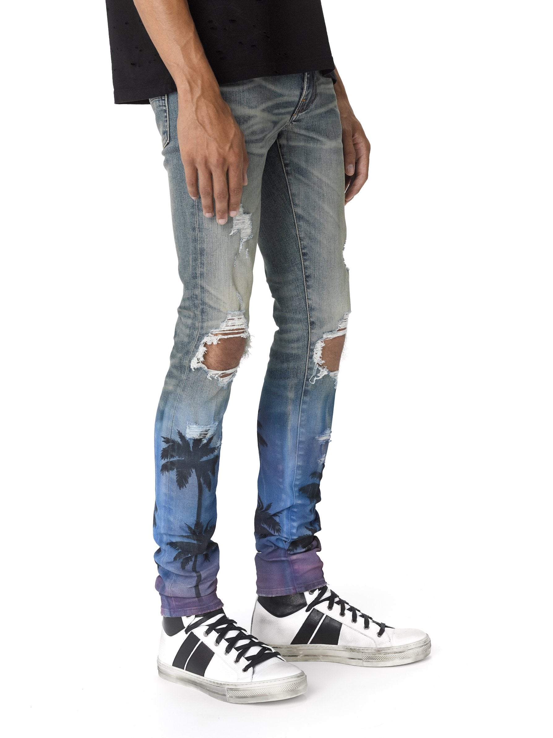 amiri indigo thrasher jeans