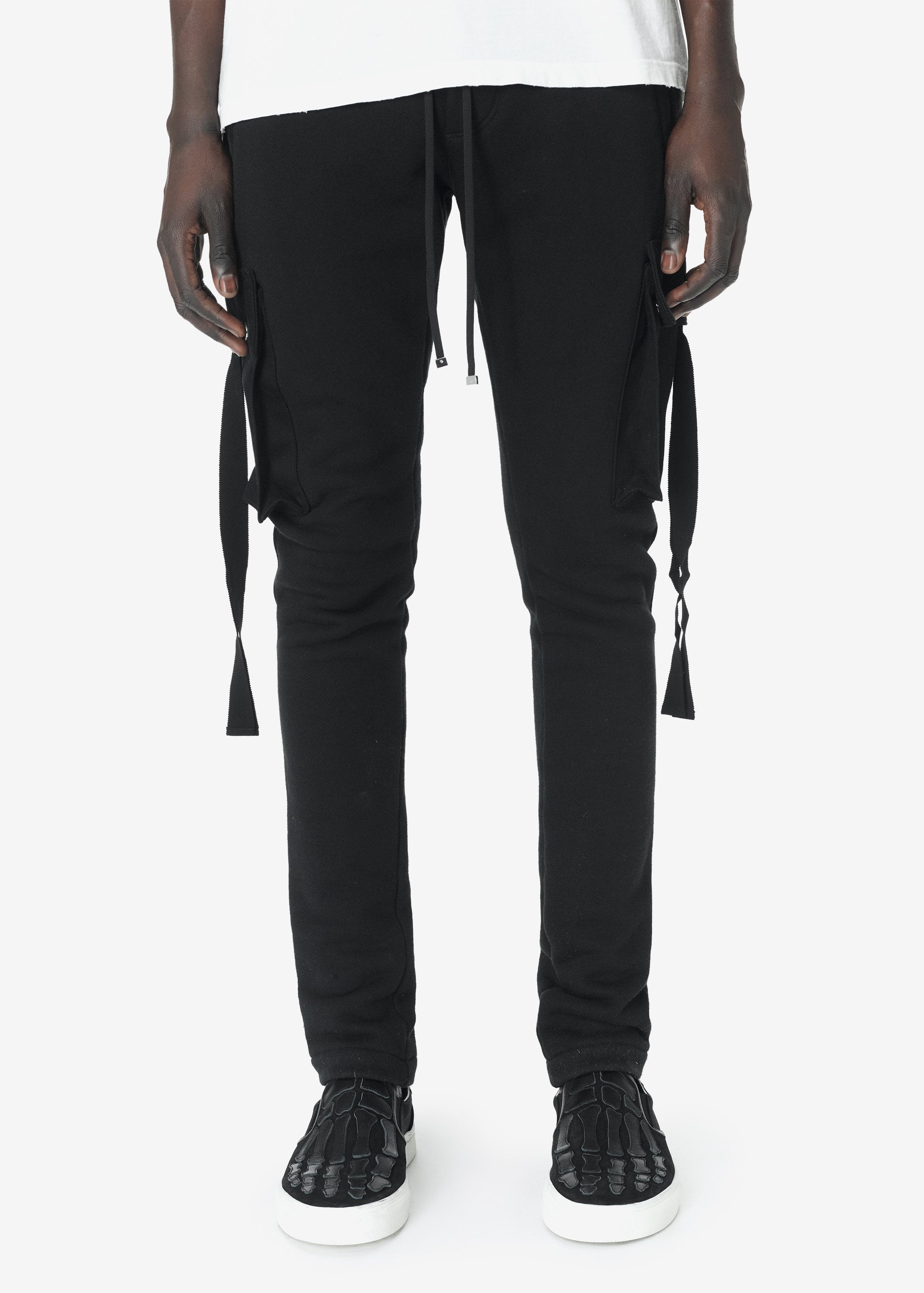 cargo sweatpants black