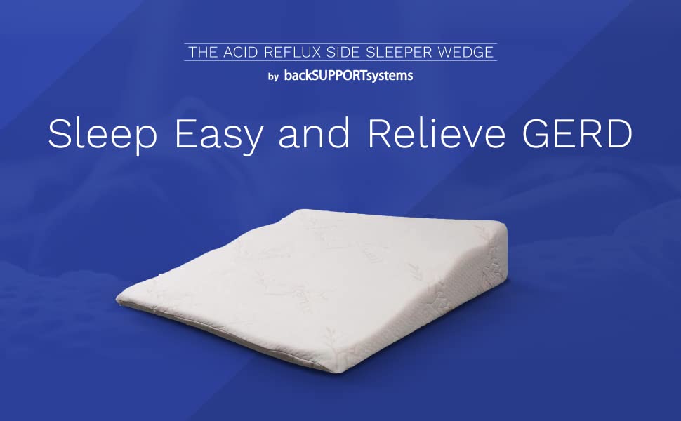 Sleepnitez Wedge Pillow and Back and Side Sleeper Pillow for The