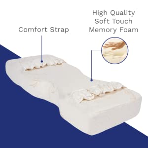 Flexicomfort Knee Pillow for Side Sleepers - Removable Memory Foam Layers  to Customize Thickness - Orthopedic Hip Pillow for Between Legs When  Sleeping, Lower Back Pain, Sciatica