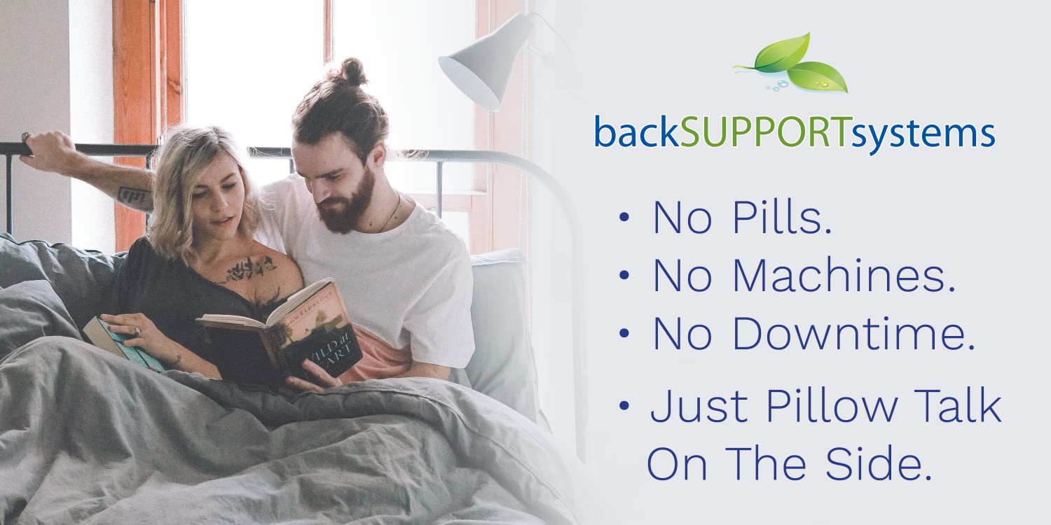 Back Support Systems Knee-T Leg Pillow Patented - Medical Grade High  Density Foam Knee Pillow for Sleeping, Back Pain Relief, Hip and Sciatica  Pain, Side Sleepe…