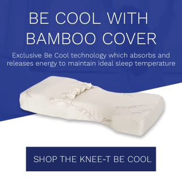 Improve your sleep quality by using a knee pillow while you sleep. - Back  Support Systems