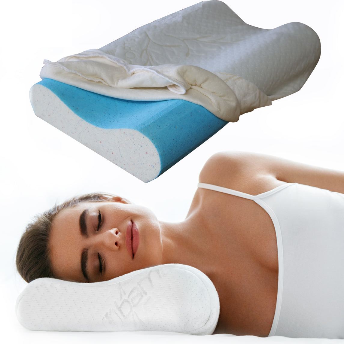 Back Support Systems RealCool Neck Contour Pillow Relieves