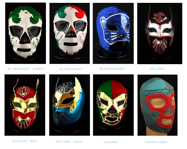 Mexican Lucha Libre Wrestling Masks