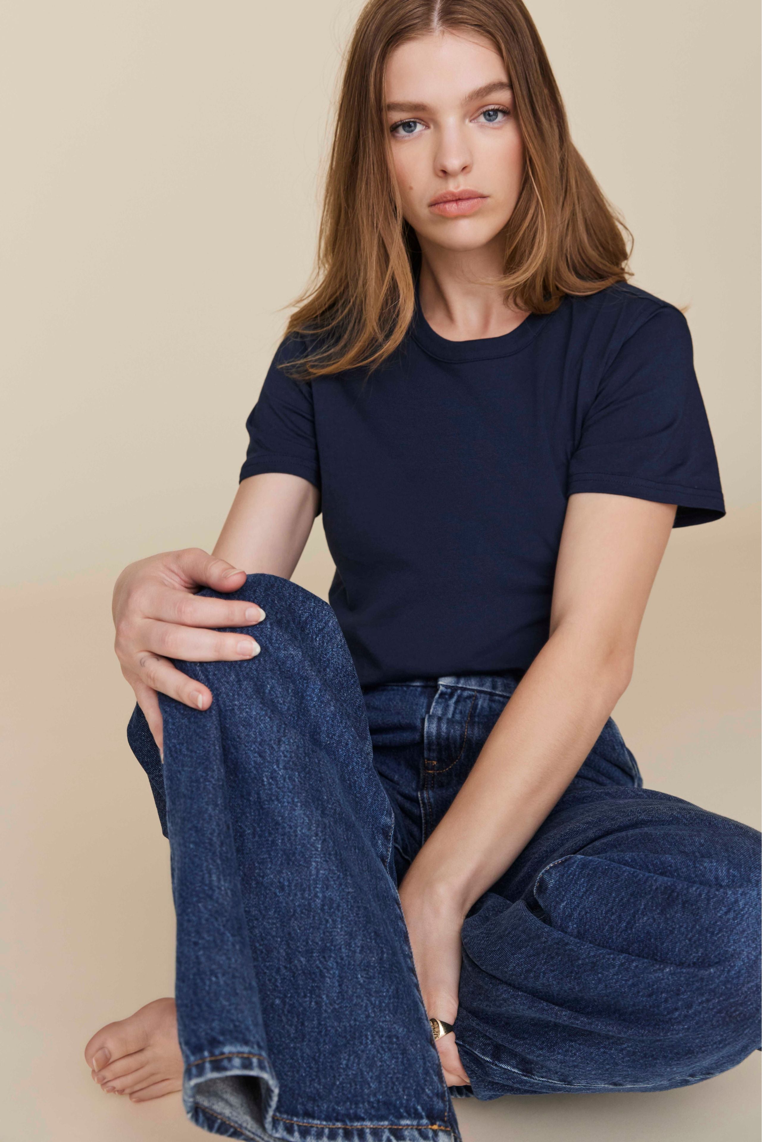 The Iconically Soft Perfect Tee In Navy