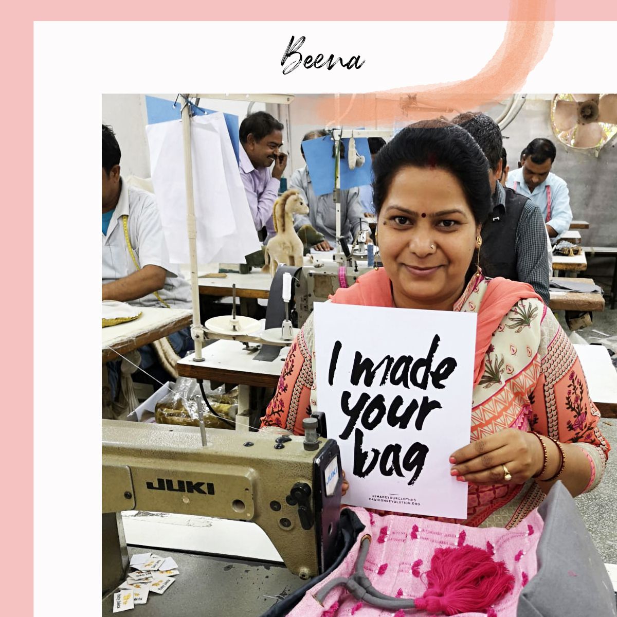 Beena - our bag production