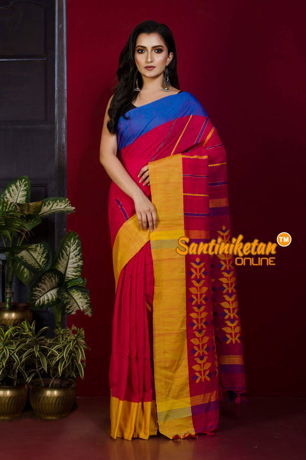 Black Gadwal Silk Cotton Saree with Ganga Jamuna border PC2789 Worldwide  Ship – Parijat Collections