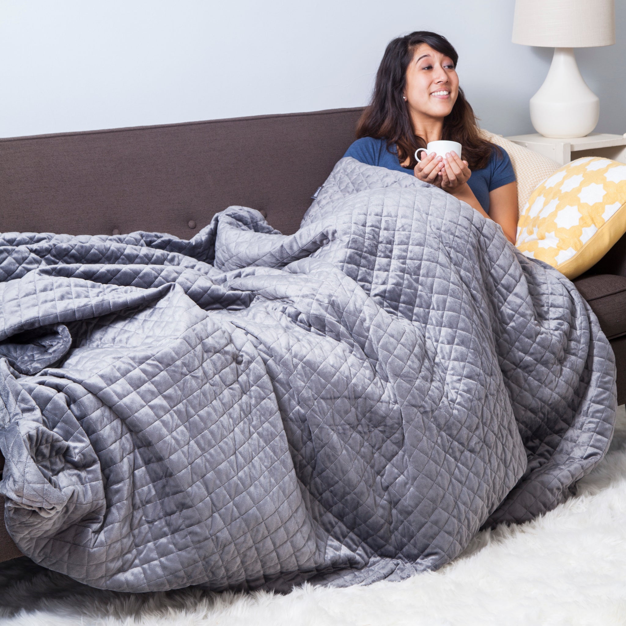 weighted blanket with duvet