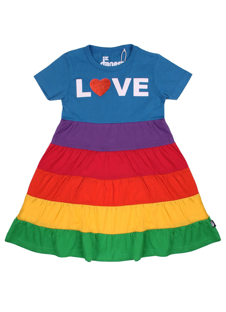 Danefae Multi Colour LOVE Dress – Kids Corner Berlin