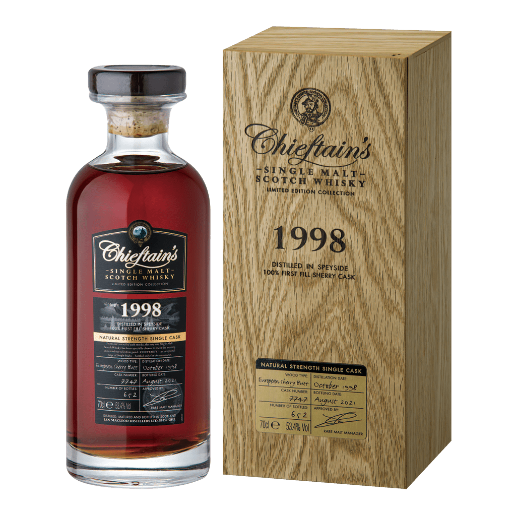 老酋長 1998雪莉桶原酒 || Chieftain's 1998 Natural Strength Single Cask 100% First Fill Sherry Cask