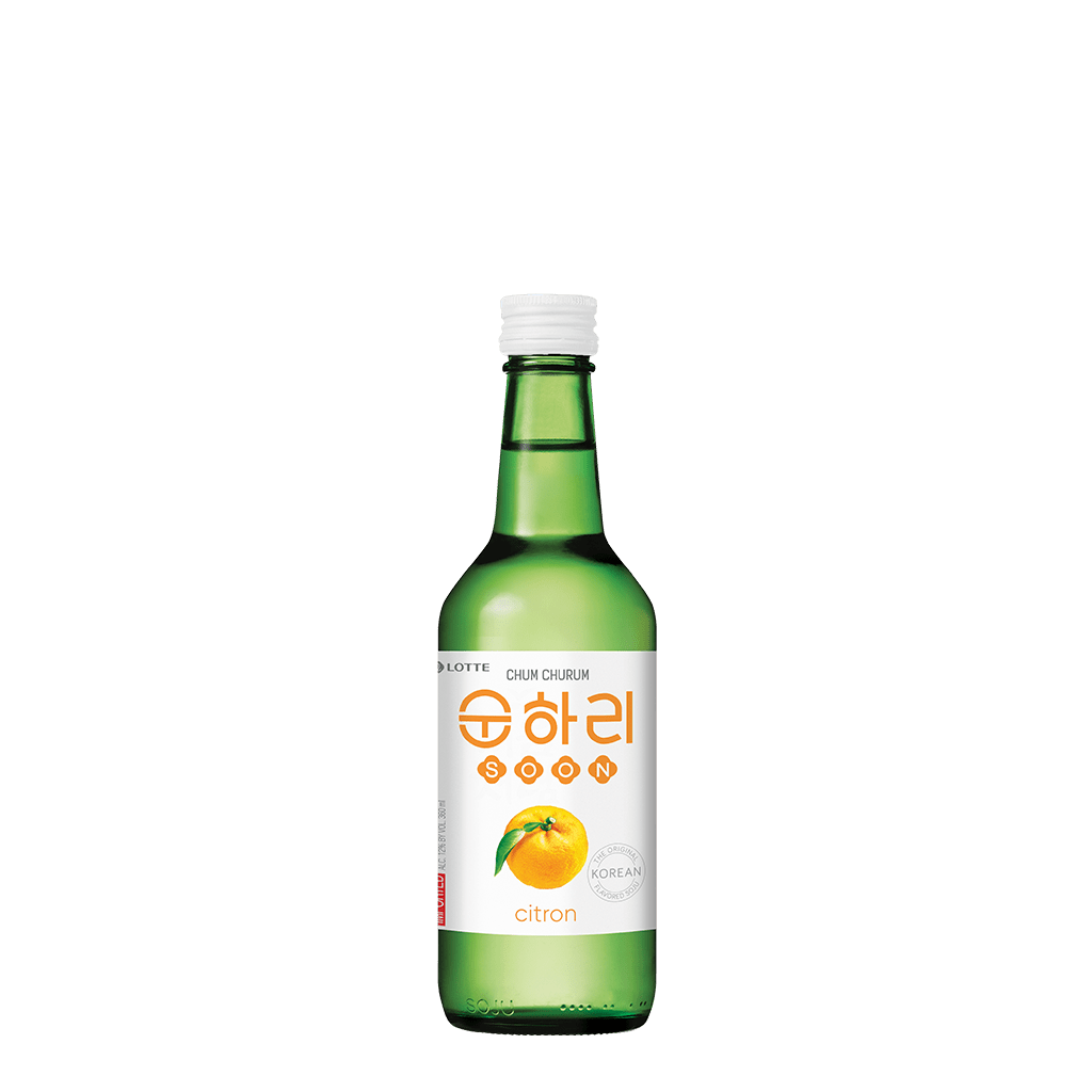 初飲初樂 柚子燒酒 || Chum Churum Citron Soju