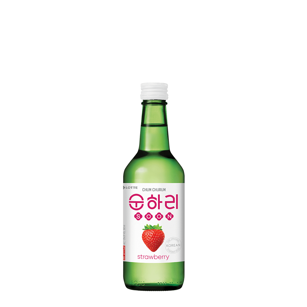 初飲初樂 草莓燒酒 || Chum Churum Strawberry Soju